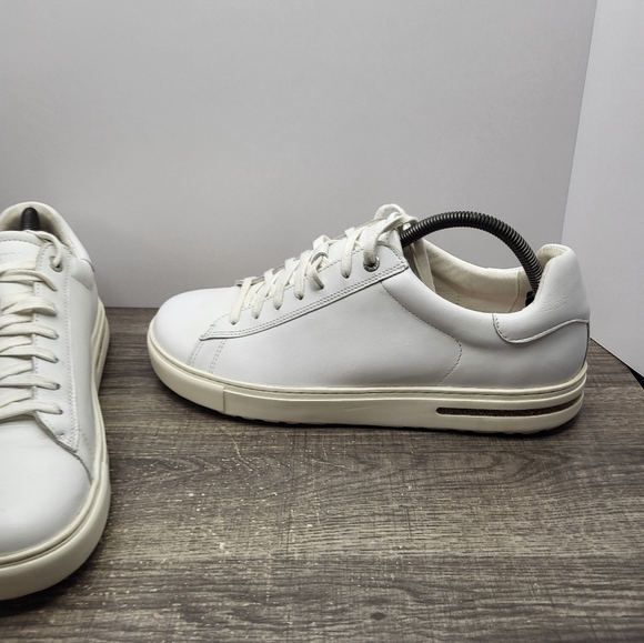 Birkenstock Bend Low 43 Men's Size 10 White Leather Sneakers Lace Up - Picture 2 of 10